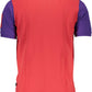 Red Cotton Men Polo Shirt