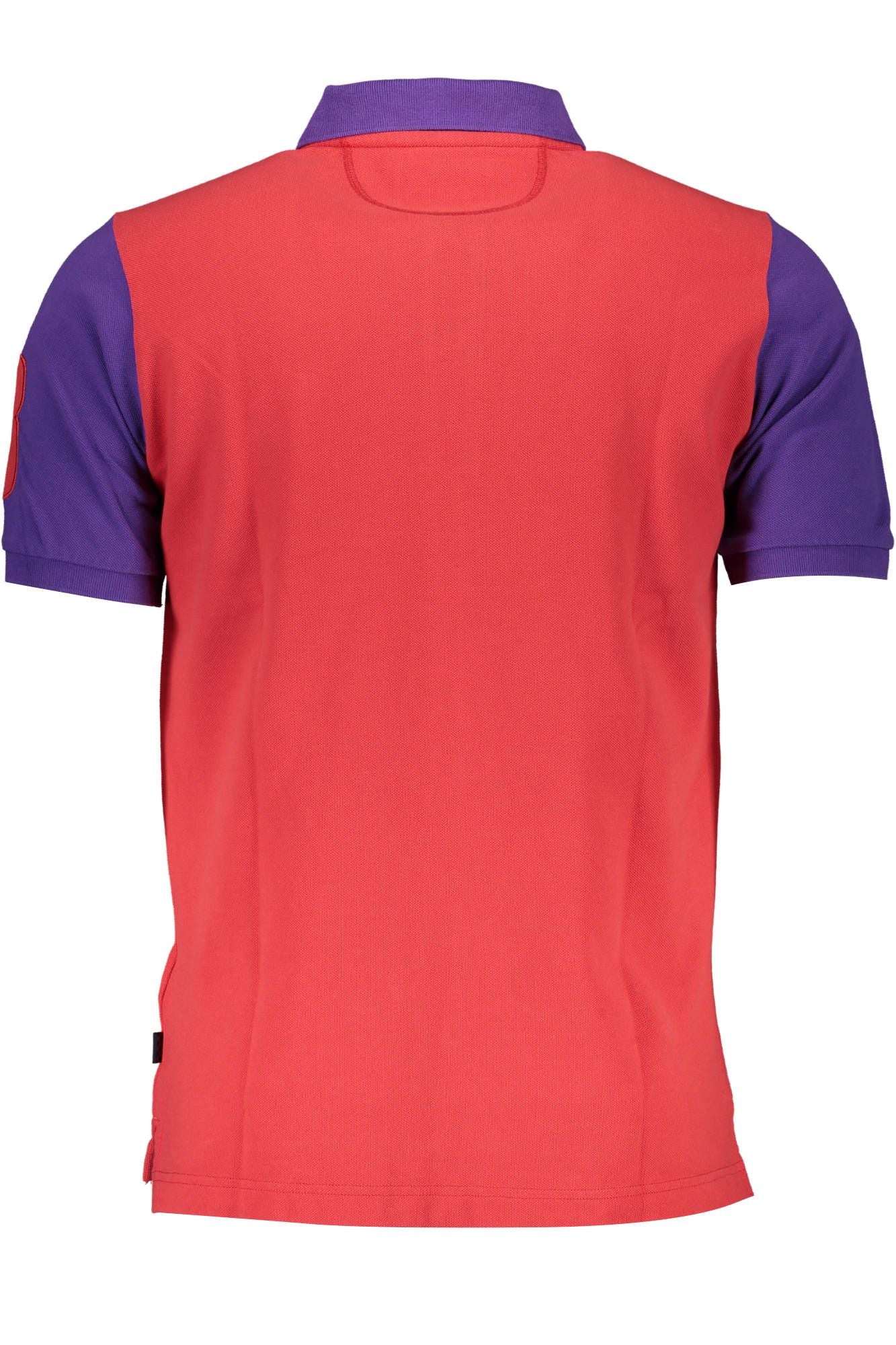 Red Cotton Men Polo Shirt