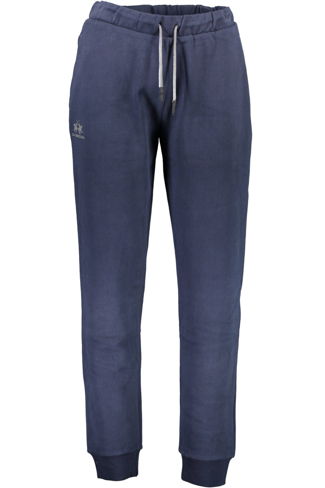 Blue Cotton Men Pant