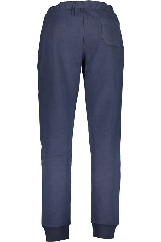 Blue Cotton Men Pant