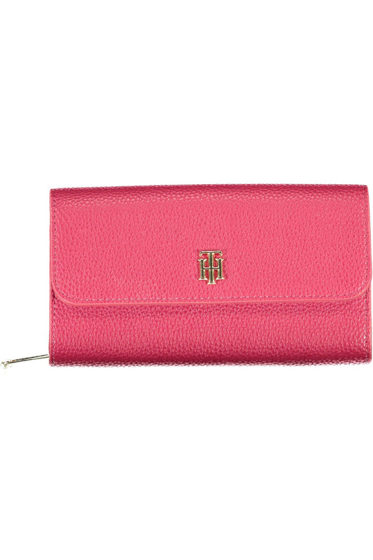 Red Polyurethane Women Wallet