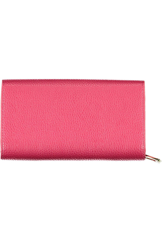 Red Polyurethane Women Wallet