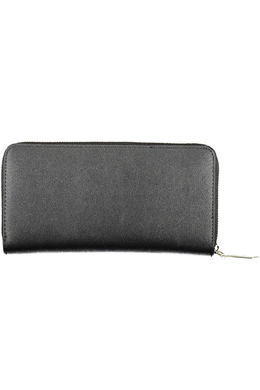 Black Polyurethane Women Wallet