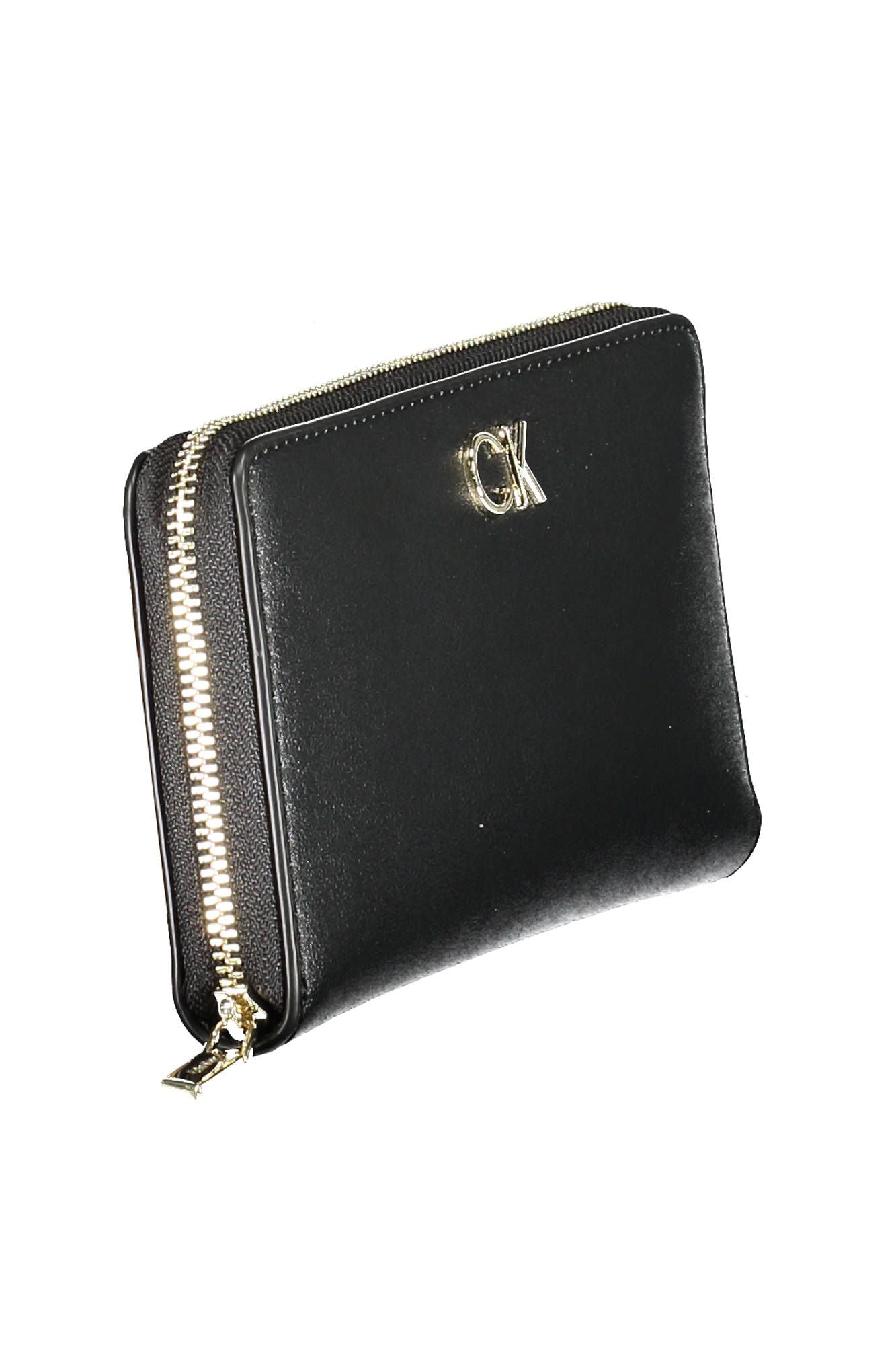 Black Polyurethane Women Wallet