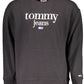 Black Cotton Men Sweater