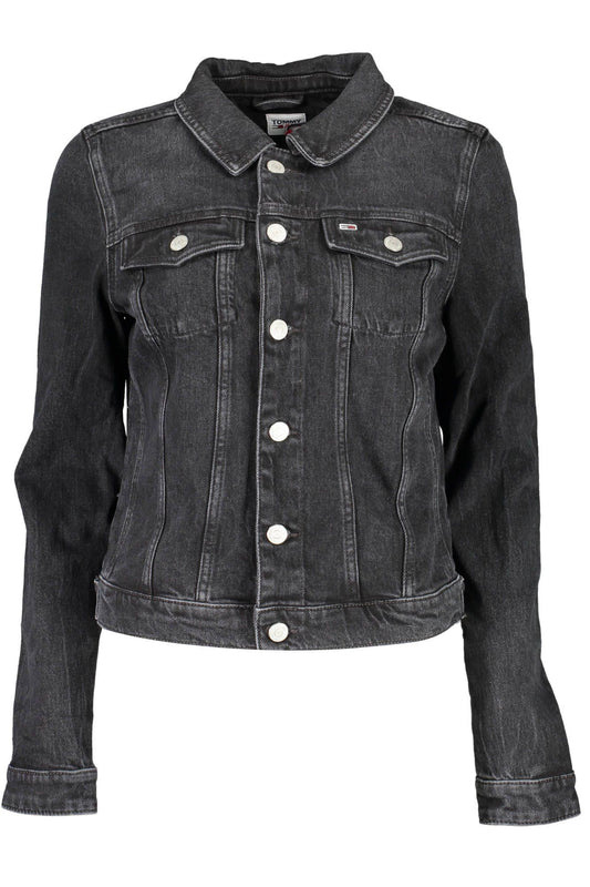 Black Cotton Women Jacket