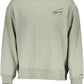 Green Cotton Men Sweater