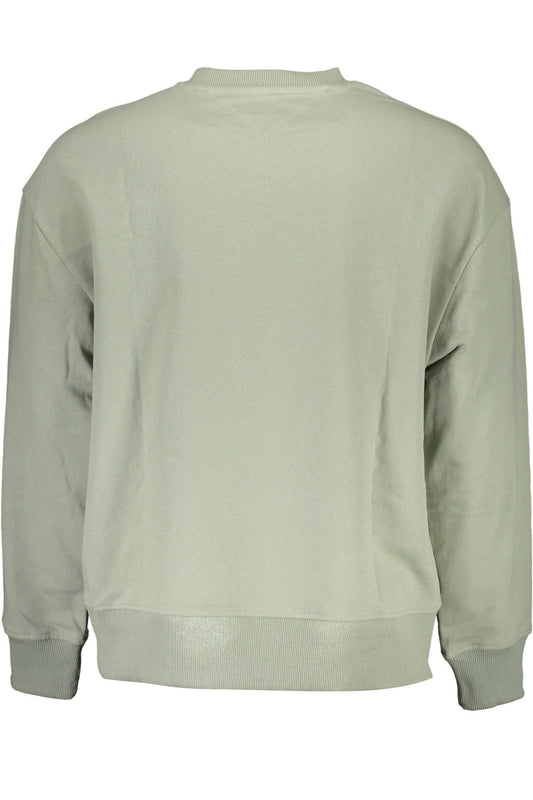 Green Cotton Men Sweater