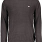 Black Cotton Men Sweater