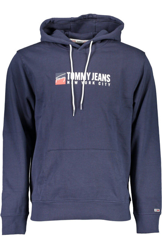 Blue Cotton Men Sweater