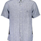 Blue Linen Men Shirt