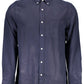 Blue Lyocell Men Shirt