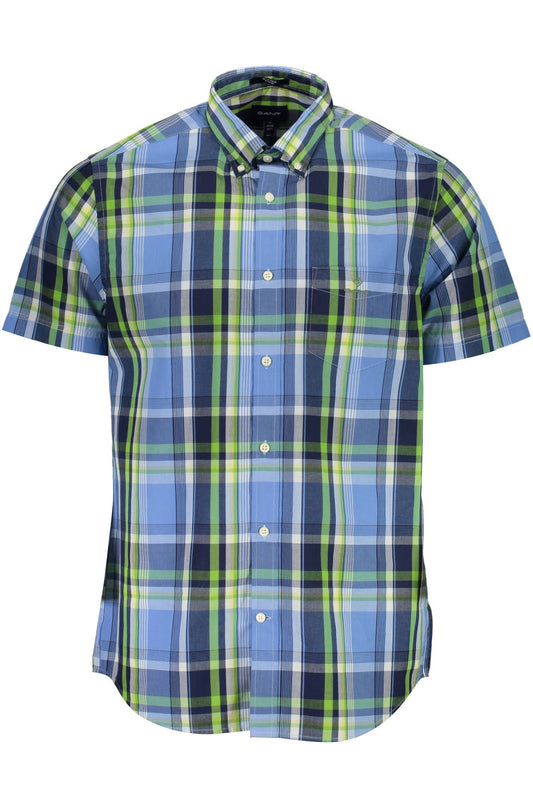Light Blue Cotton Men Shirt