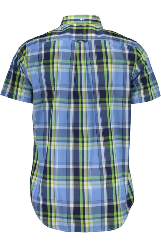 Light Blue Cotton Men Shirt