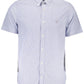 Blue Cotton Men Shirt