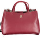 Red Polyester Women Handbag