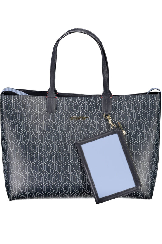 Blue Polyethylene Women Handbag