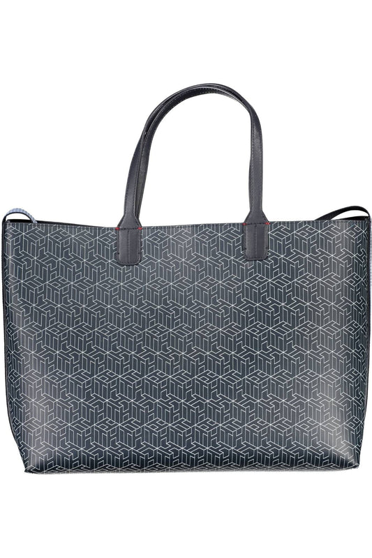 Blue Polyethylene Women Handbag