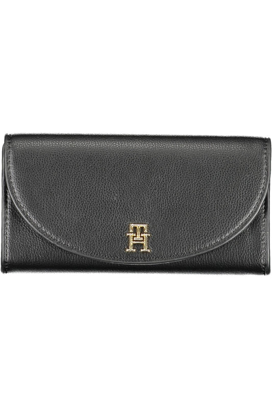 Black Polyurethane Women Wallet