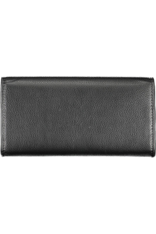 Black Polyurethane Women Wallet