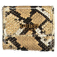Beige Polyurethane Women Wallet