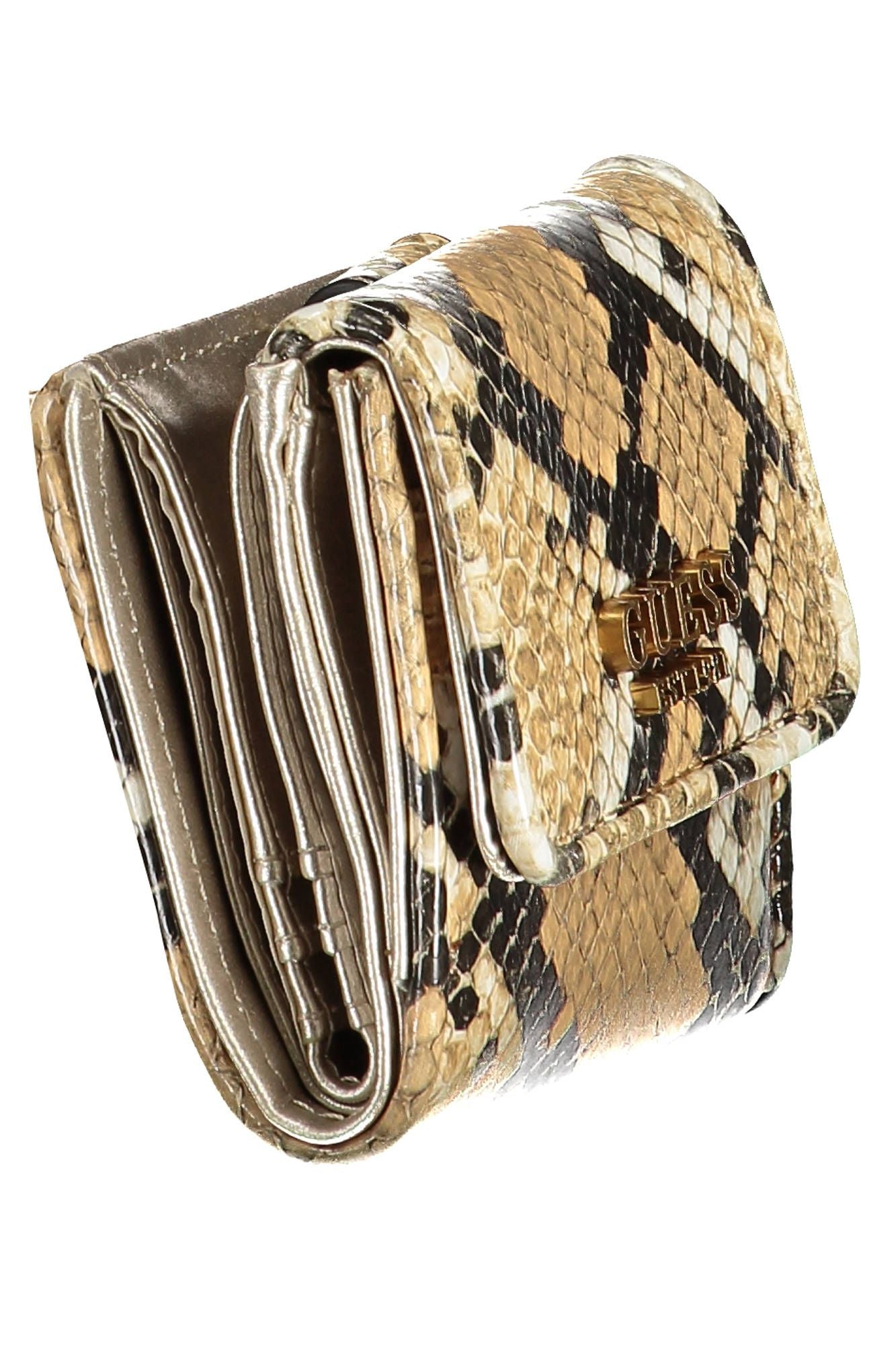 Beige Polyurethane Women Wallet