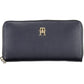 Blue Polyurethane Women Wallet