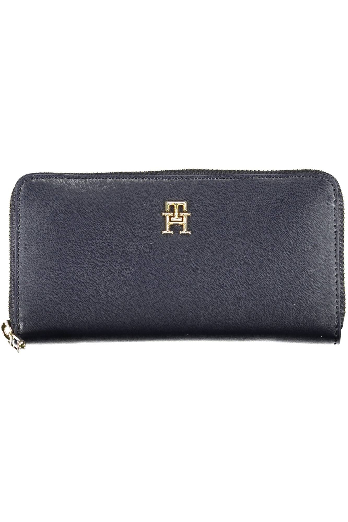 Blue Polyurethane Women Wallet