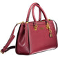 Purple Polyurethane Women Handbag