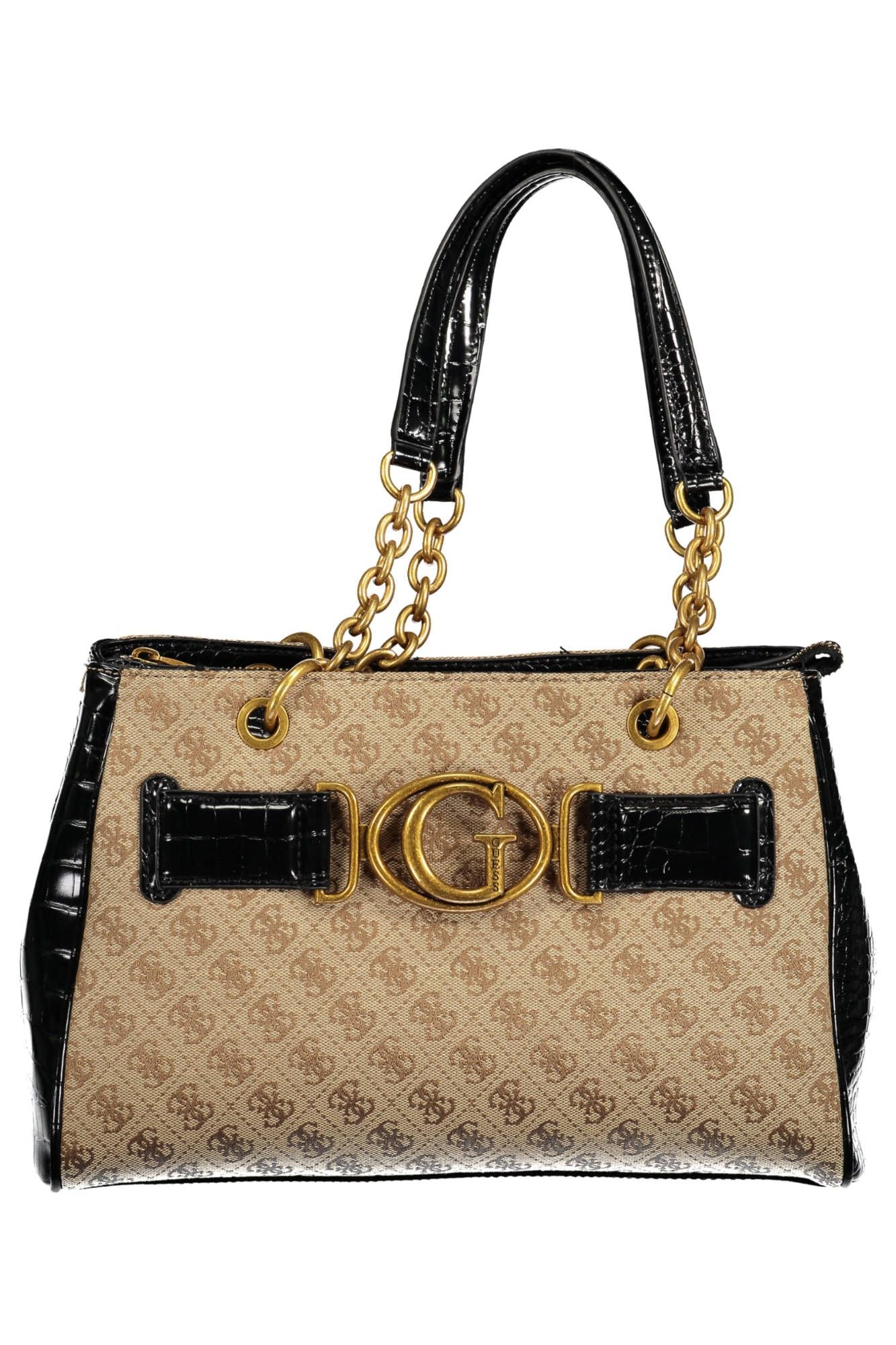 Black Polyethylene Women Handbag