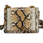 Beige Polyurethane Women Handbag