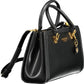 Black Polyurethane Women Handbag