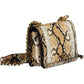 Beige Polyurethane Women Handbag