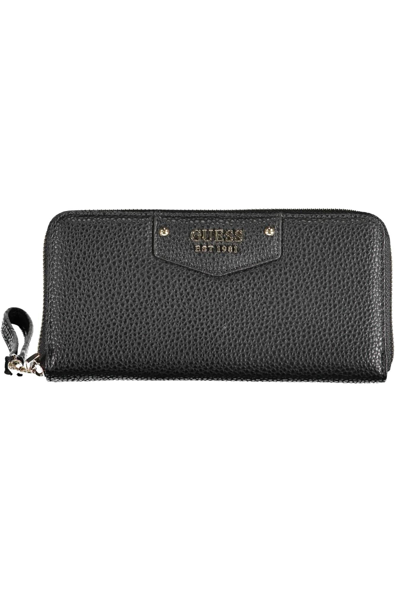 Black Polyurethane Women Wallet