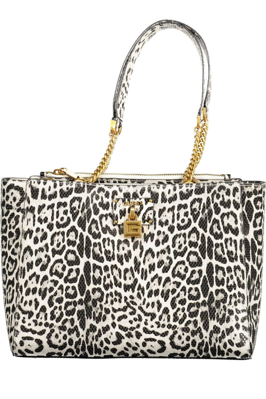 Black Polyurethane Women Handbag