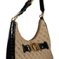 Black Polyurethane Women Handbag