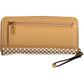 Brown Polyurethane Women Wallet