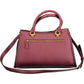 Purple Polyurethane Women Handbag