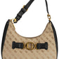 Black Polyurethane Women Handbag