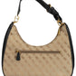 Black Polyurethane Women Handbag