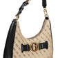 Black Polyurethane Women Handbag