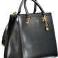 Black Polyurethane Women Handbag