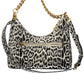 Black Polyurethane Women Handbag