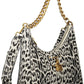 Black Polyurethane Women Handbag