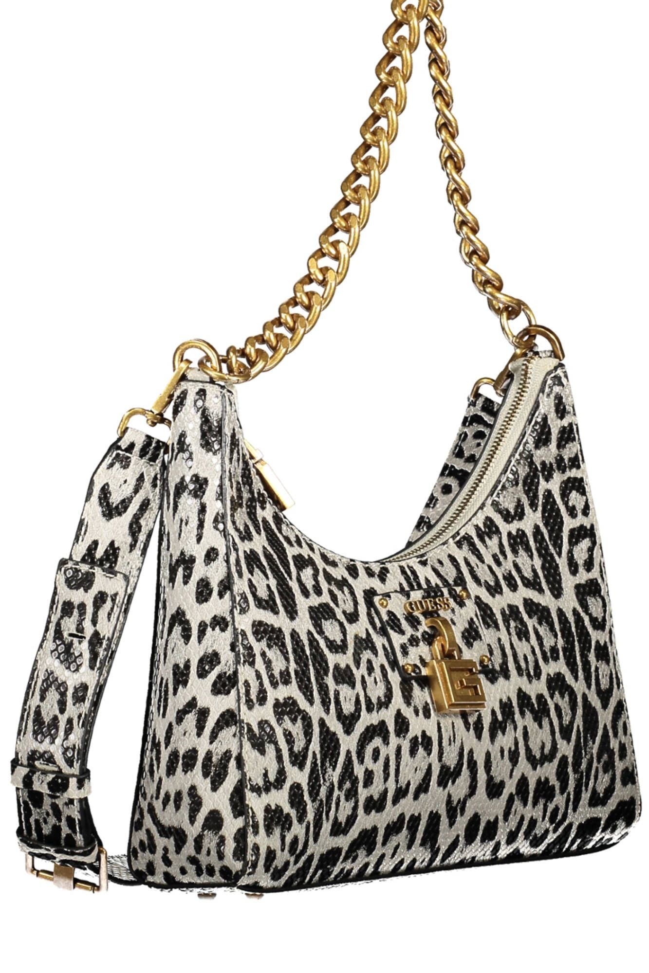 Black Polyurethane Women Handbag