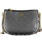 Black Polyurethane Women Handbag