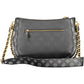 Black Polyurethane Women Handbag