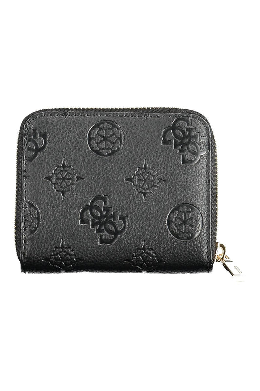 Black Polyurethane Women Wallet