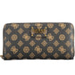 Brown Polyurethane Women Wallet