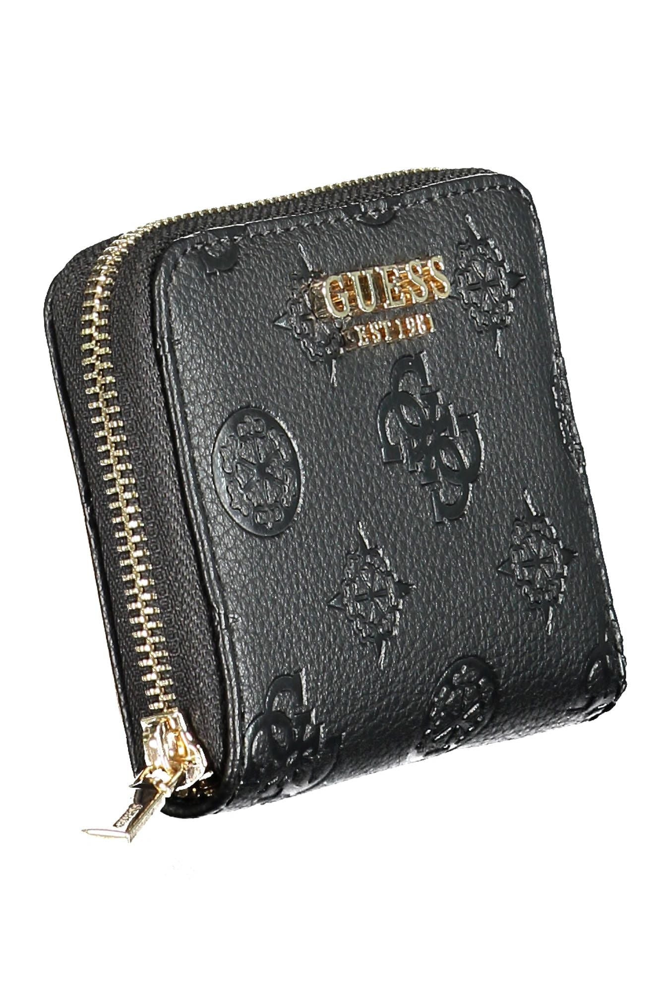Black Polyurethane Women Wallet